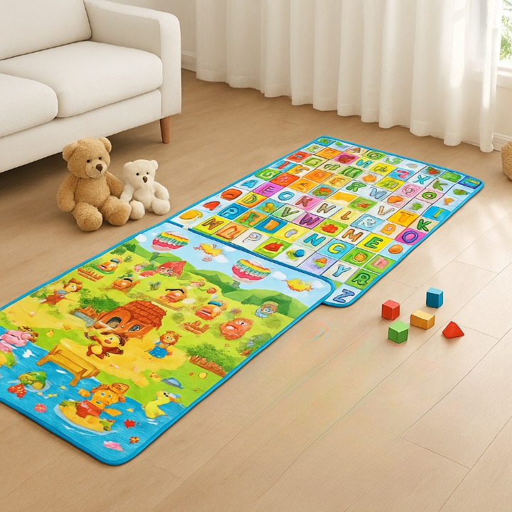 Tapis d'éveil sensoriel | Alphabet-Animaux