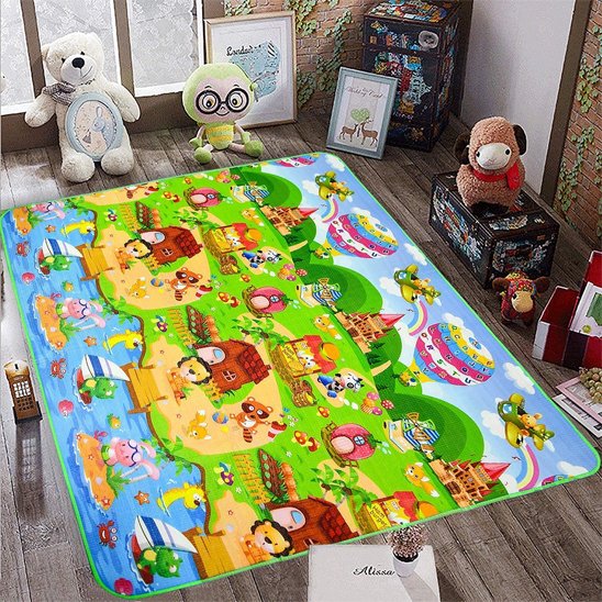 Tapis d'éveil sensoriel | Alphabet-Animaux