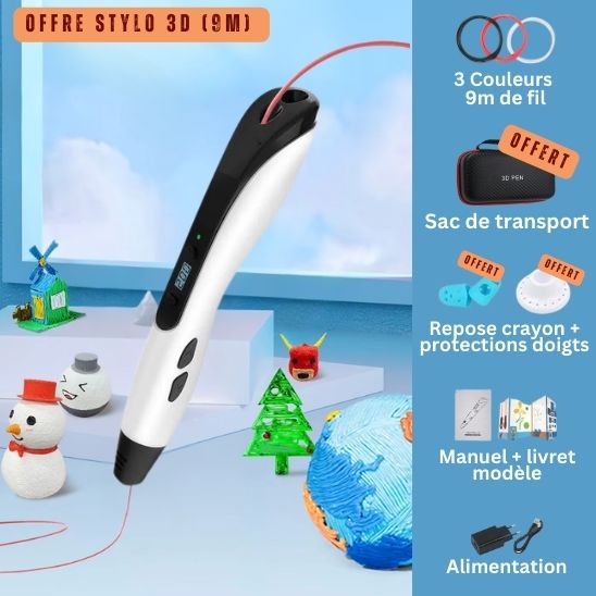 Stylo 3D créatif pour enfants | Pen3D™ - Coffre à jouets