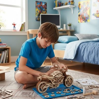 Puzzle 3d bois​ à monter