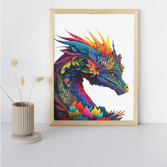 Puzzle en bois dragon - Coffre à jouets